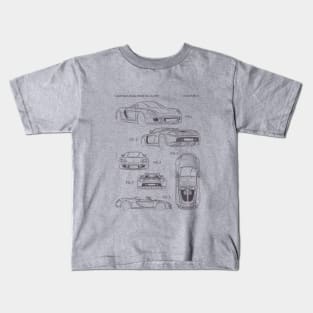 Carrera GT Blueprint Kids T-Shirt